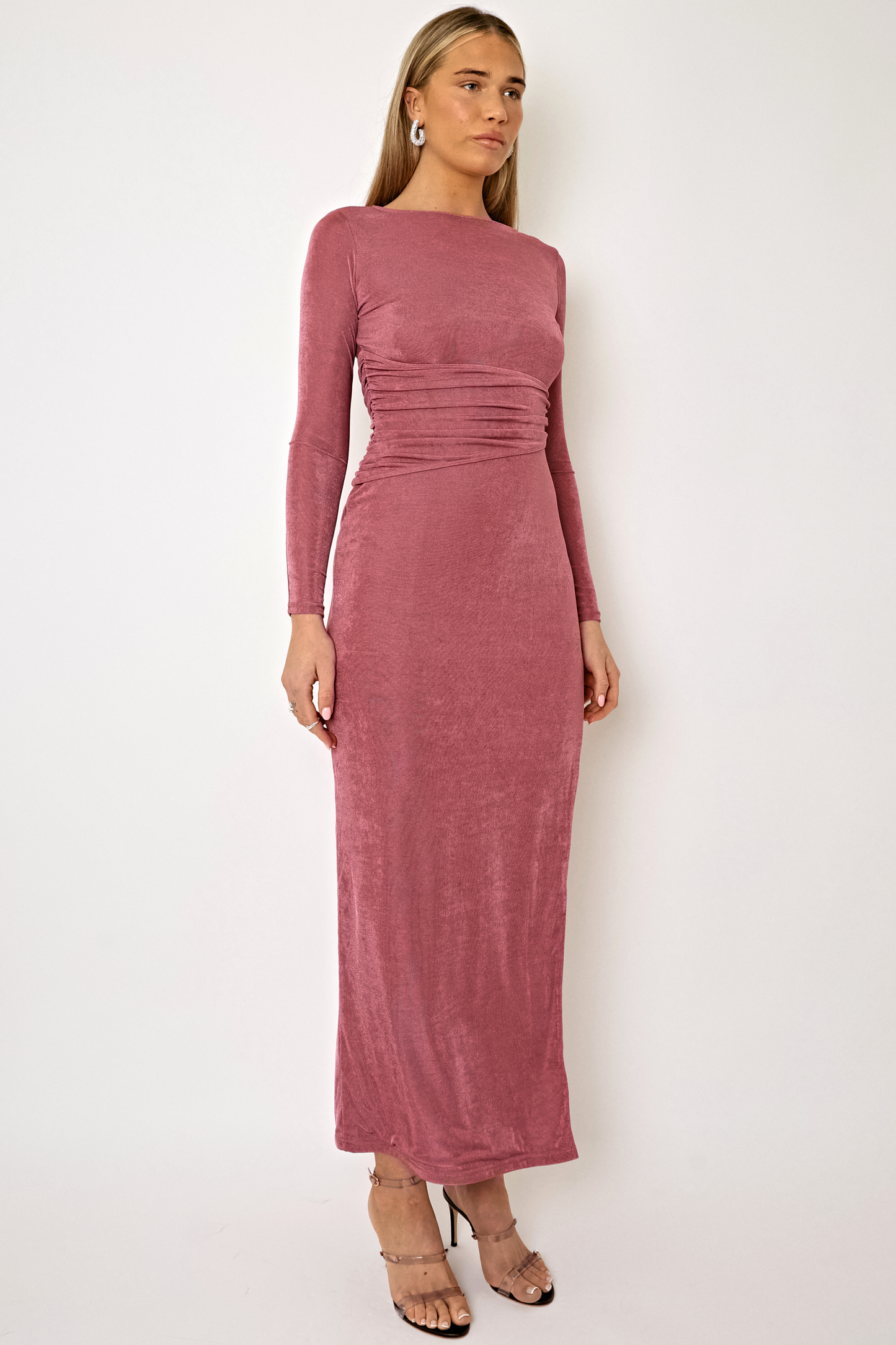 Elara long sleeve maxi dress