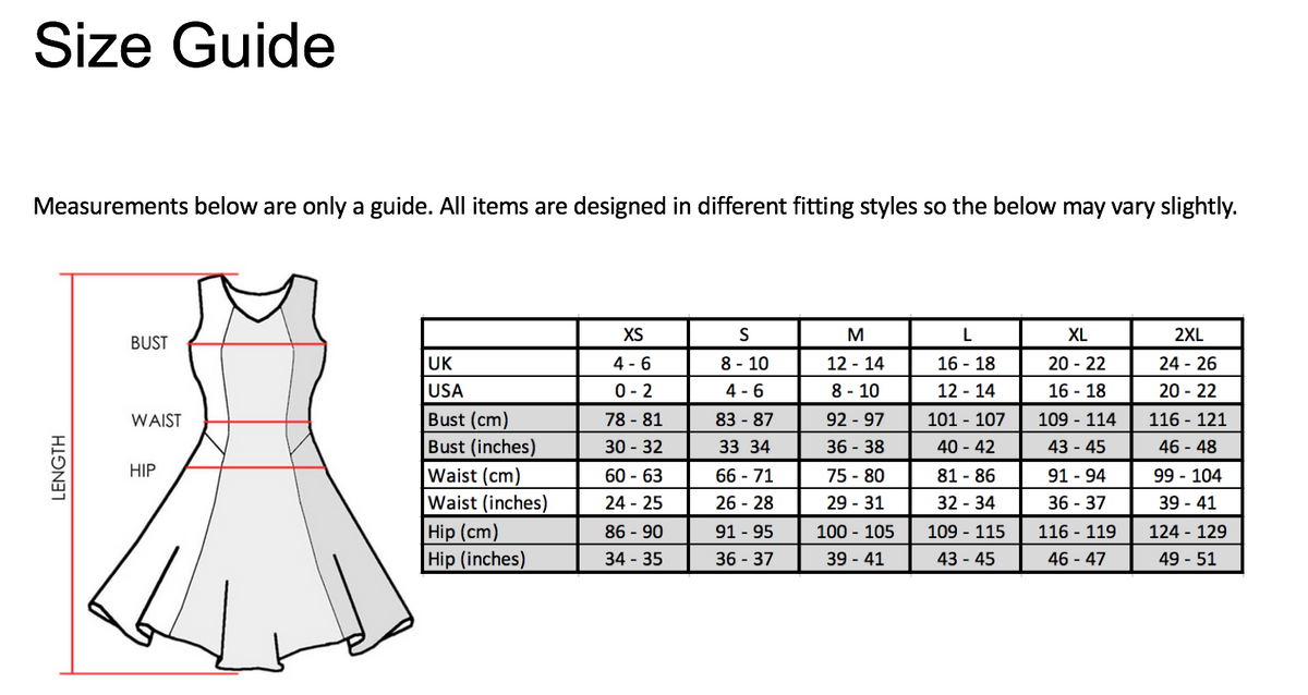 Size Guide 2