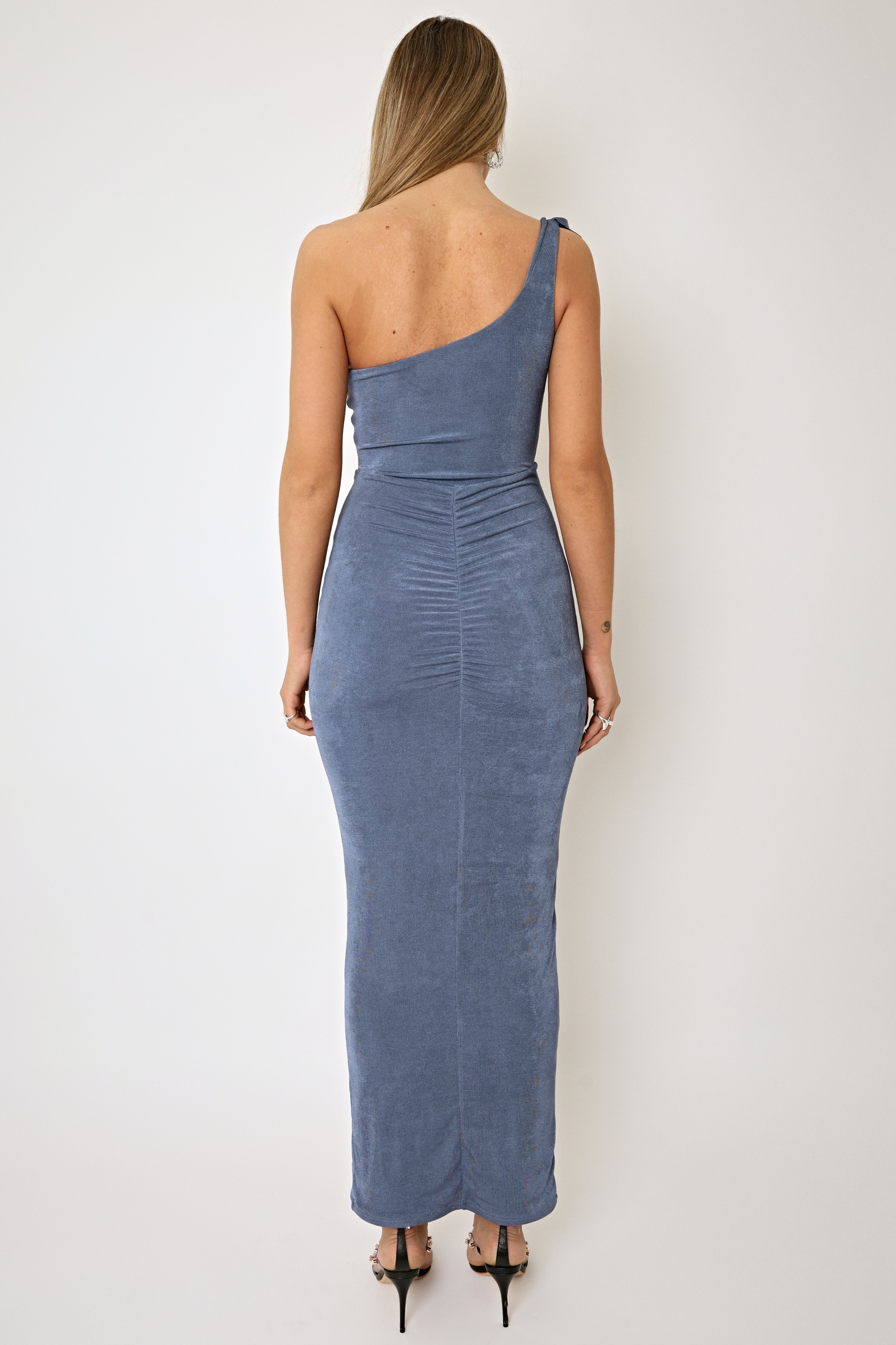 abira one shoulder long dresses Hemant & Nandita Abira One Shoulder Maxi Dress - Pink - 15% Off