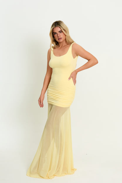 SOLEIL BACKLESS MAXI DRESS